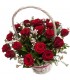 Kosz "21 czerwonych róż"