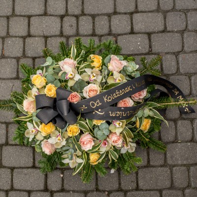 Wiązanka "Róża ze storczykiem"